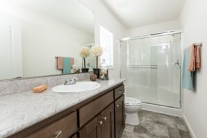 Clayton Fairpoint Manufactured Home large bathroom staged